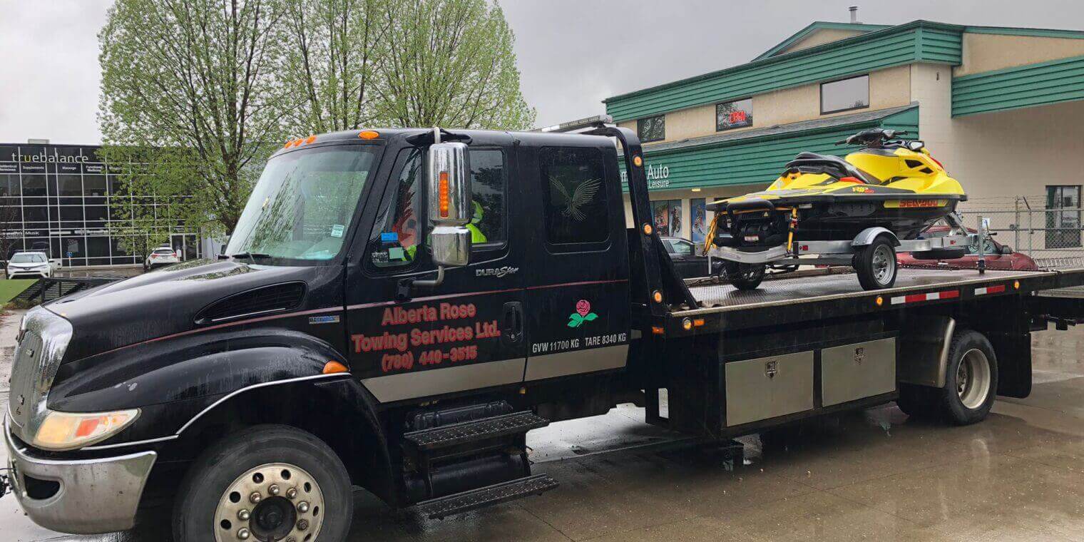 motorcycle towing - alberta rose towing